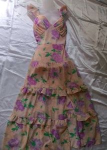 Floral Ruffle Tiered Dress