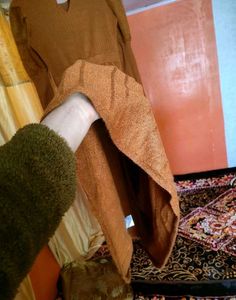 Elegant Brownish Mustard Dress