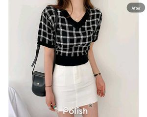 New With Tag Korean Boxy Cute Top