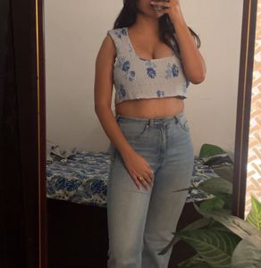Crop Ruched top🫶