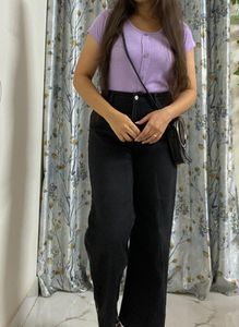 Cute Lavender Short Top