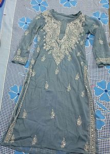 Brand New Chikankari Mirror Work Kurti With Sharar