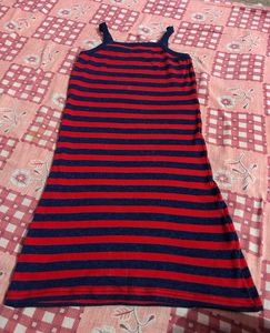 Striped Sleeveless Dress