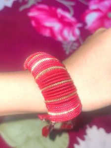 Red & Gold Bangle Set girls bracelet new fashin de