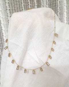 Sleek Baguette Chain Necklace