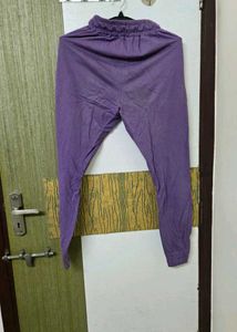 Purple Casual Pants