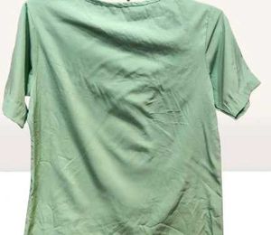 Mint Green Floral Embroidered Tie-Front Top