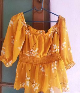 Floral Yellow Top