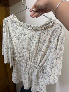 floral peplum top