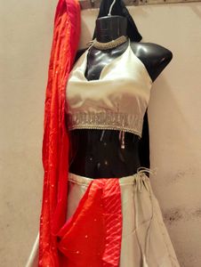 Elegant Halter Top Lehenga Skirt Festival Dhamaka