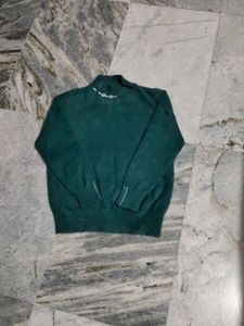 Green Turtleneck Sweater