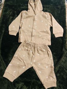 New Born Baby Cotton Full Sleeves Cap Set Printed