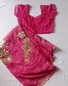 Magenta Saree