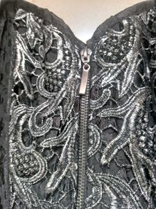 Elegant Black Corset Top