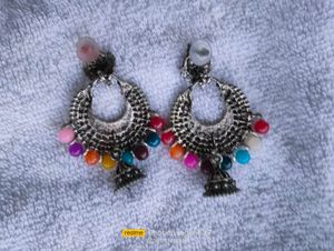 Peacock Jhumka Earrings