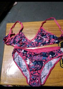 Floral Bra &amp; Panty Set