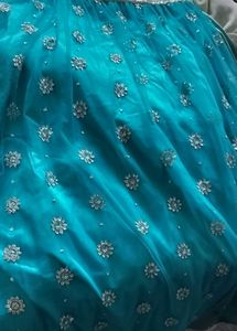 Pretty Light Blue Long Party Gown