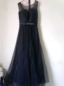 Black Net Gown