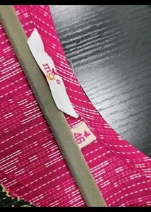 Pink Embroidered Kurta