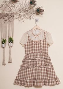 Plaid Ruffle Dress