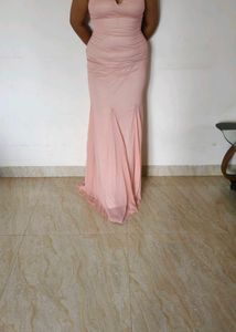 Peach Fish Cut Gown