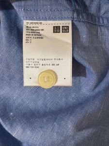 Uniqlo Blue Camp Collar Shirt