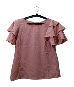 Pink Ruffle Sleeve Top