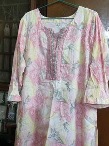 Floral Print Kurta With Pant