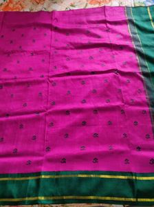 Pink &amp; Green Saree