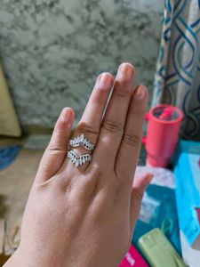 GIVA Cubic Zirconia Studded Ring