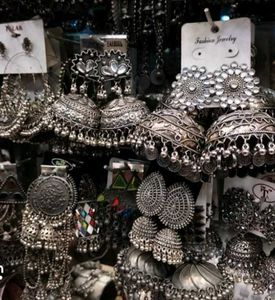 Oxidized Silver Jhumkas Combo Of Any 2