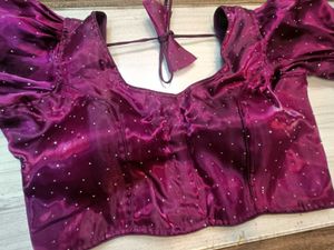 Wine Colour Jimichu Blouse