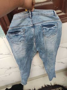 Stylish Jeans with Side Stripe