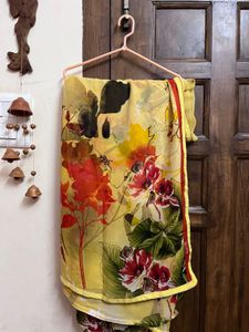 Floral Chiffon Saree