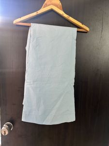 Custom made pure cotton light blue pants