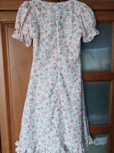 Ruffled A - Line Knee Length Dress from URBANIC