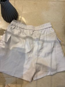 White Cargo Shorts