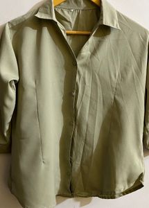 Elegant Olive Green Top