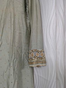 New Grey Festive Kurti