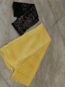 New Yellow Saree With Blouse