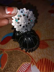 Black Metal Jhumka