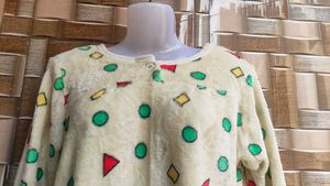 Cozy Cartoon Print sweater