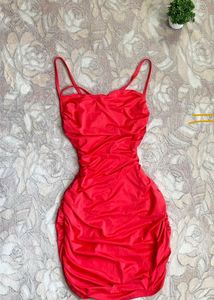 Combo Of Red And Brown Dress