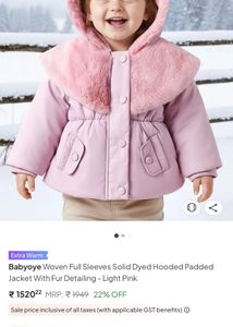 Cute Lavender pink Baby Coat