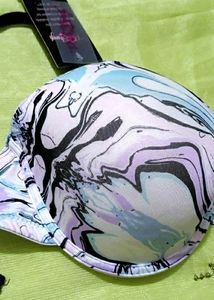 Multicolored Underwire Plus Size Bra