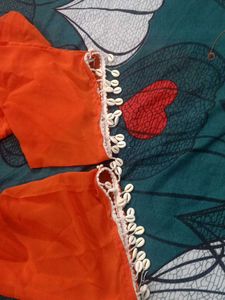 Orange Kurta Set
