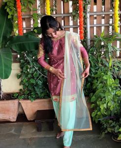Pink Silk Suit