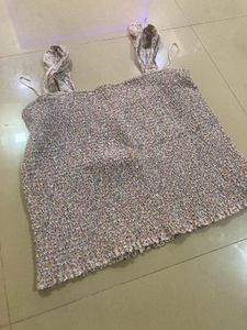 Floral Smocked Top Xxl