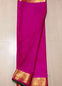 Pink Silk Saree