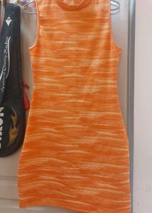 🧡Orange Casual Dress😍